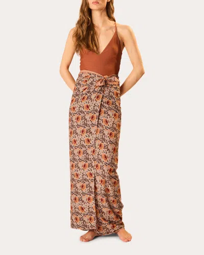 Natalie Martin Women's Vintage Flowers Pareo Rayon In Multi