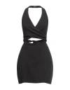 Natalie Rolt Woman Mini Dress Black Size 2 Linen In Black