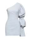 Natalie Rolt Woman Mini Dress Sky Blue Size 0 Cotton, Elastane In Blue