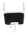 Natalie Rolt Woman Top Black Size 1 Viscose, Elastane In Black