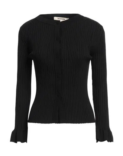 Natan Woman Cardigan Black Size 5 Viscose, Polyamide In Black