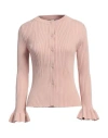 Natan Woman Cardigan Blush Size 3 Viscose, Polyamide In Pink