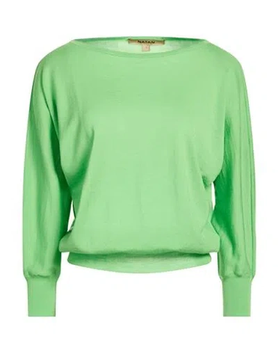 Natan Woman Sweater Light Green Size 1 Merino Wool