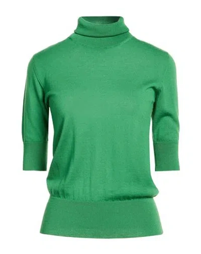 Natan Woman Turtleneck Green Size 3 Virgin Wool