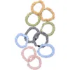 Natasha 10-pack Gingham Scrunchies In Multi