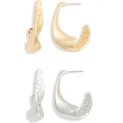 Natasha 2-pack Hoop Earrings In Purple