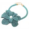 Natasha Accessories Women's Flower Necklace In Turquoise In Blue