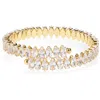 Natasha Cubic Zirconia Stone Cuff Bracelet