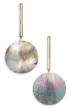 Natasha Shell Drop Earrings In Multi
