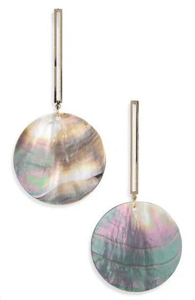 Natasha Shell Drop Earrings In Multi