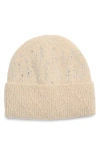 Natasha Stroke Crystal Beanie In Brown