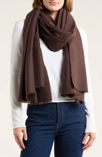 Natasha Tasha Oversize Scarf In Brown