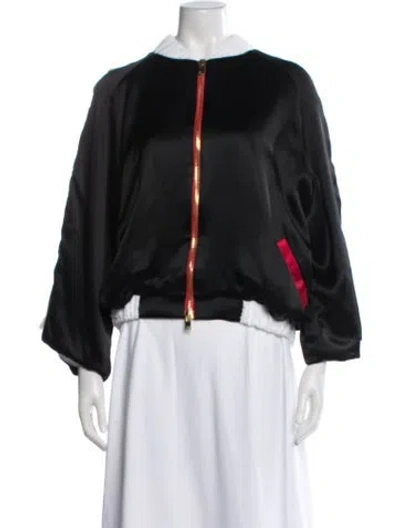 Pre-owned Natasha Zinko Bomber Jacket In Black