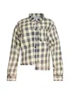Natasha Zinko Botched Check-pattern Jacket In Neutral