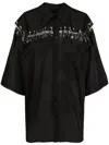 Natasha Zinko Box Safety-pin Detail Shirt In Black