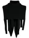 Natasha Zinko Bunny Ear Knitted Balaclava In Black