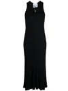 Natasha Zinko Bunny Sleeveless Midi Dress In Black