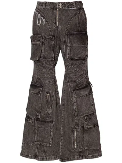 Natasha Zinko Camping Cargo Jeans In Grey
