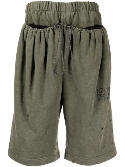 Natasha Zinko Camping Jogging Shorts In Green