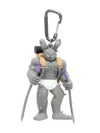 Natasha Zinko Camping Key Ring In Grey