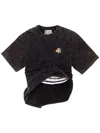 Natasha Zinko Camping T-shirt In Black