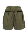 Natasha Zinko Camping Pouch Pocket Track Shorts In Green
