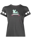 Natasha Zinko Chillin Graphic-print T-shirt In Grey