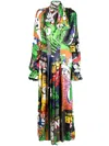 Natasha Zinko Comics-print Maxi Dress In Multicolour