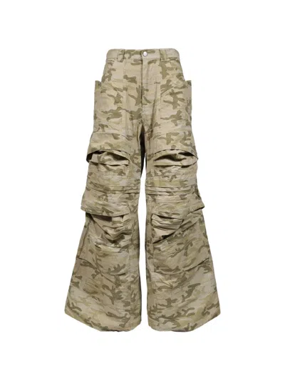 Natasha Zinko Cosmo Camouflage-print Cargo Pants In Brown