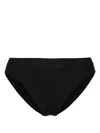 Natasha Zinko Cotton Patch-detail Briefs In Black