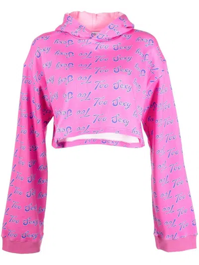 Natasha Zinko Graphic-print Hoodie In Pink