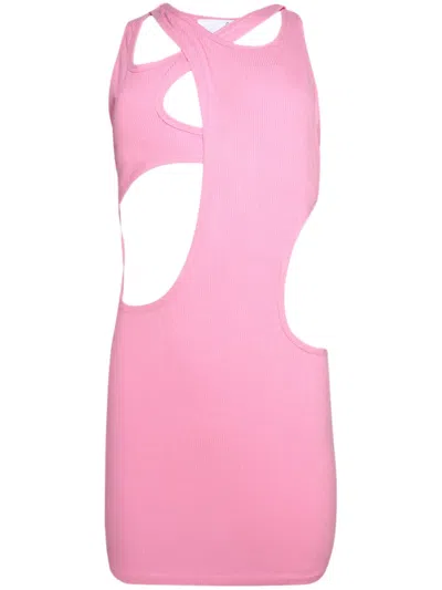 Natasha Zinko Minikleid Mit Cut-outs In Pink