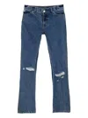 Natasha Zinko Distressed Flared Jeans In Blue