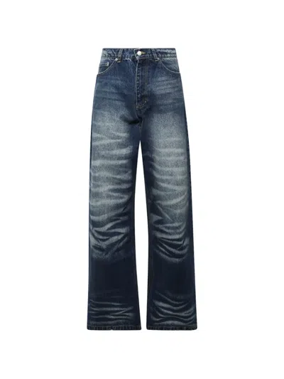 Natasha Zinko Faded Baggy Jeans In Blue
