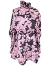 NATASHA ZINKO FLORAL-PRINT BOX SHIRT DRESS