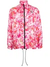 Natasha Zinko Sportjacke Mit Blumen-print In Red