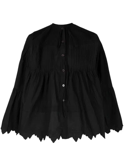 Natasha Zinko Bluse Mit Schleifenverschluss In Black
