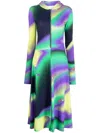 Natasha Zinko Gradient Printed Hoodie Dress In Multicolour