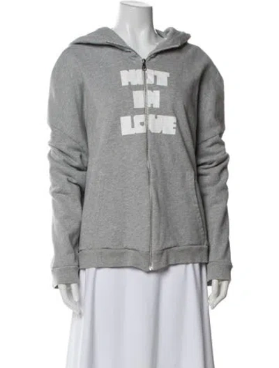 Pre-owned Natasha Zinko Graphic Print Jacket In Gray