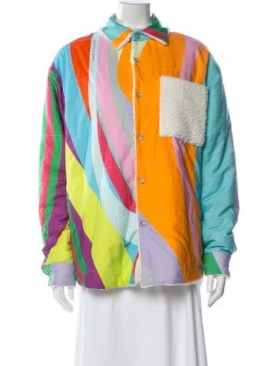 Pre-owned Natasha Zinko Graphic Print Jacket In Multi