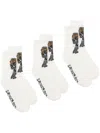 Natasha Zinko Graphic-print Knitted Socks In White