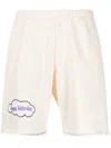 Natasha Zinko Happy Saturday Print Shorts In Neutrals