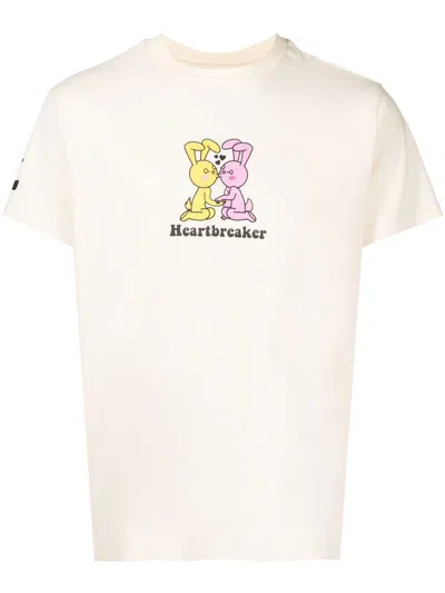Natasha Zinko Heartbreaker Graphic-print T-shirt In Neutrals