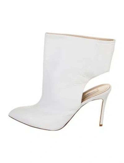 Pre-owned Natasha Zinko Leather Boots In White