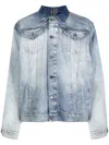 Natasha Zinko Jeansjacke Mit Logo-patch In Blue