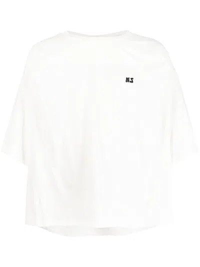 Natasha Zinko Logo-print Round-neck T-shirt In White