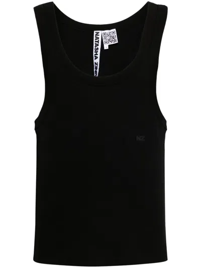 Natasha Zinko Logo-print Tank Top In Black