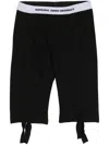 Natasha Zinko Long John Capris Track Shorts In Black