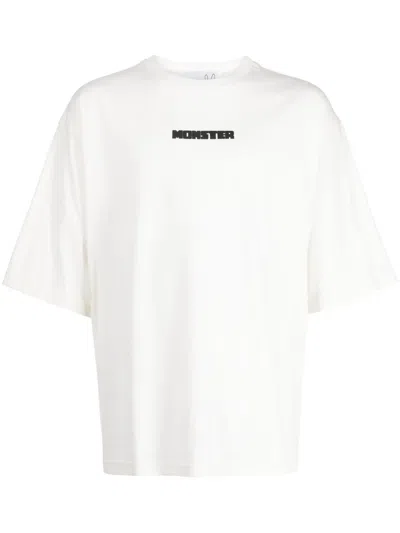 Natasha Zinko T-shirt Mit Monster-print In White