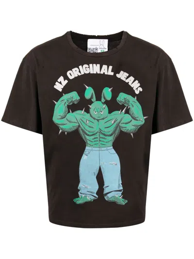 Natasha Zinko Nz Original Cotton T-shirt In Brown